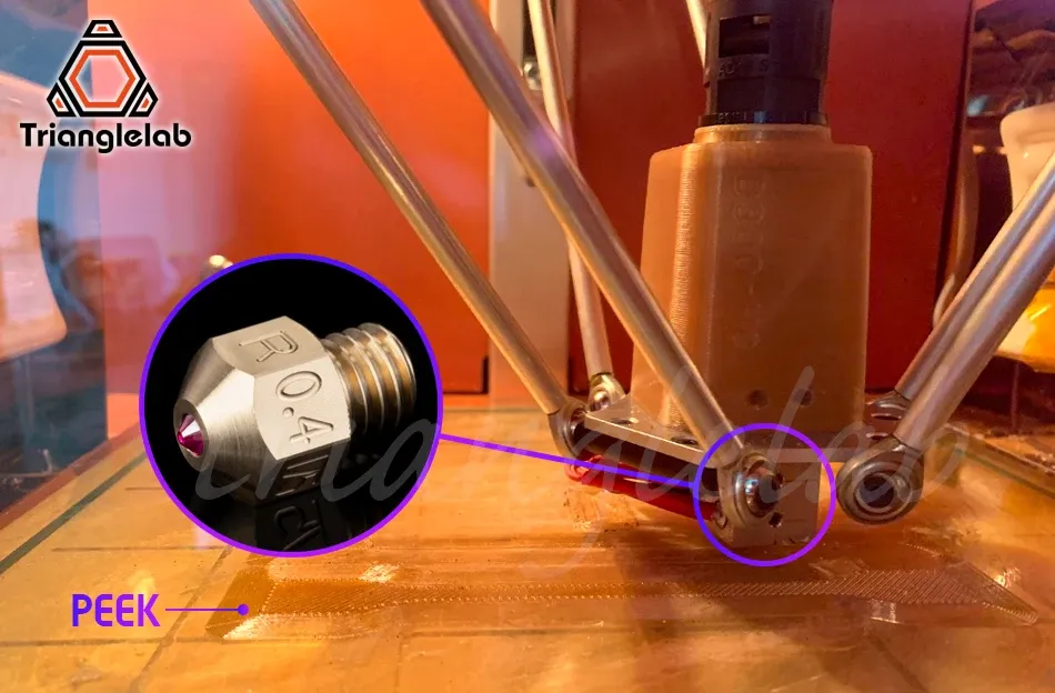 MK8 Rubin-Düse 0,4 bis 0,8 mm für Hochtemperaturmaterialien