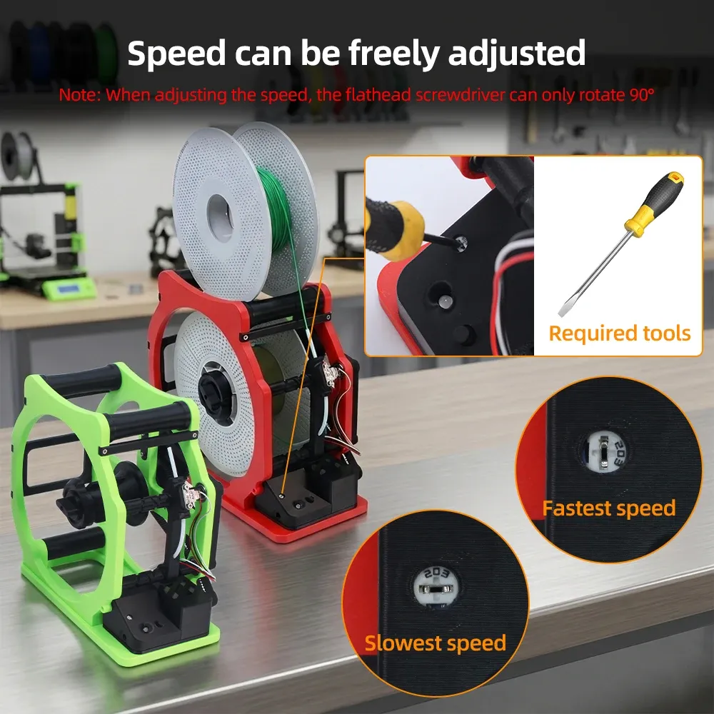 Motorisierter Filamentwickler für PLA PETG ABS Drucker