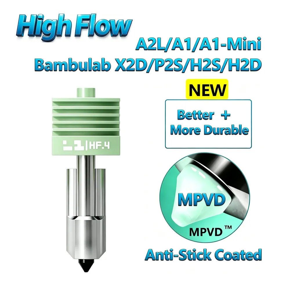 MPVD High-Flow Hotend für Bambu Lab A2L/P2S mit Antihaftbeschichtung