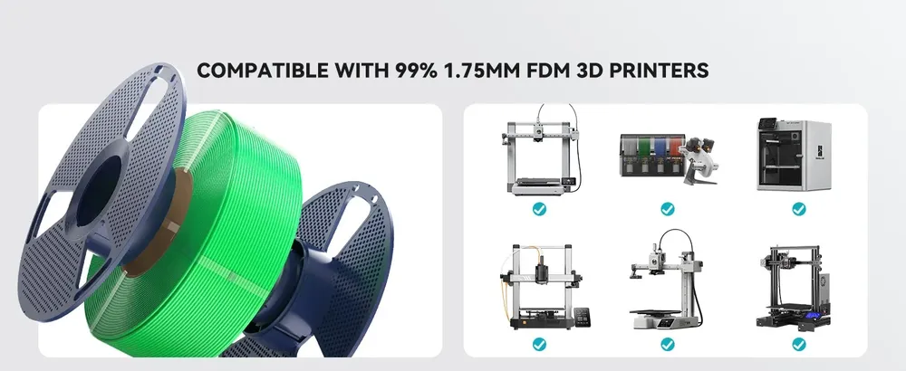 Nachfüll PETG Filament 1,75 mm 1,1 kg pro Rolle