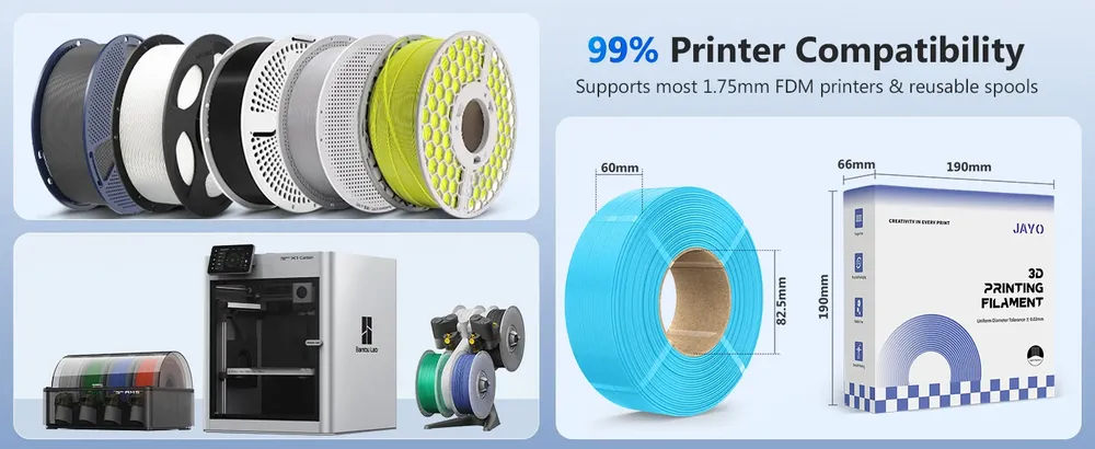 Nachfüll PETG Filament 1,75 mm 1,1 kg pro Rolle