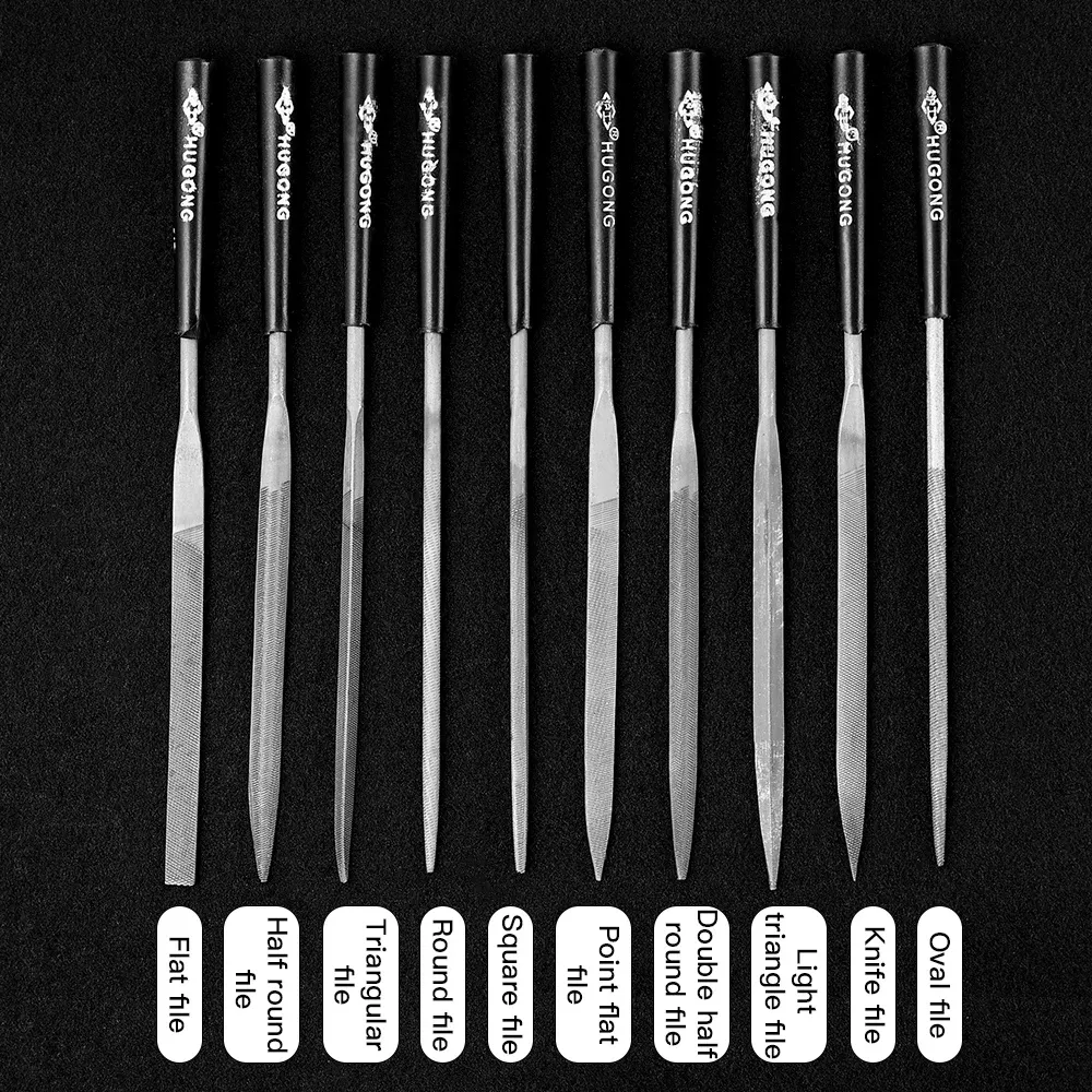 Nadelfeilen-Set 10 Stück 3x140mm Diamant Keramik Glas