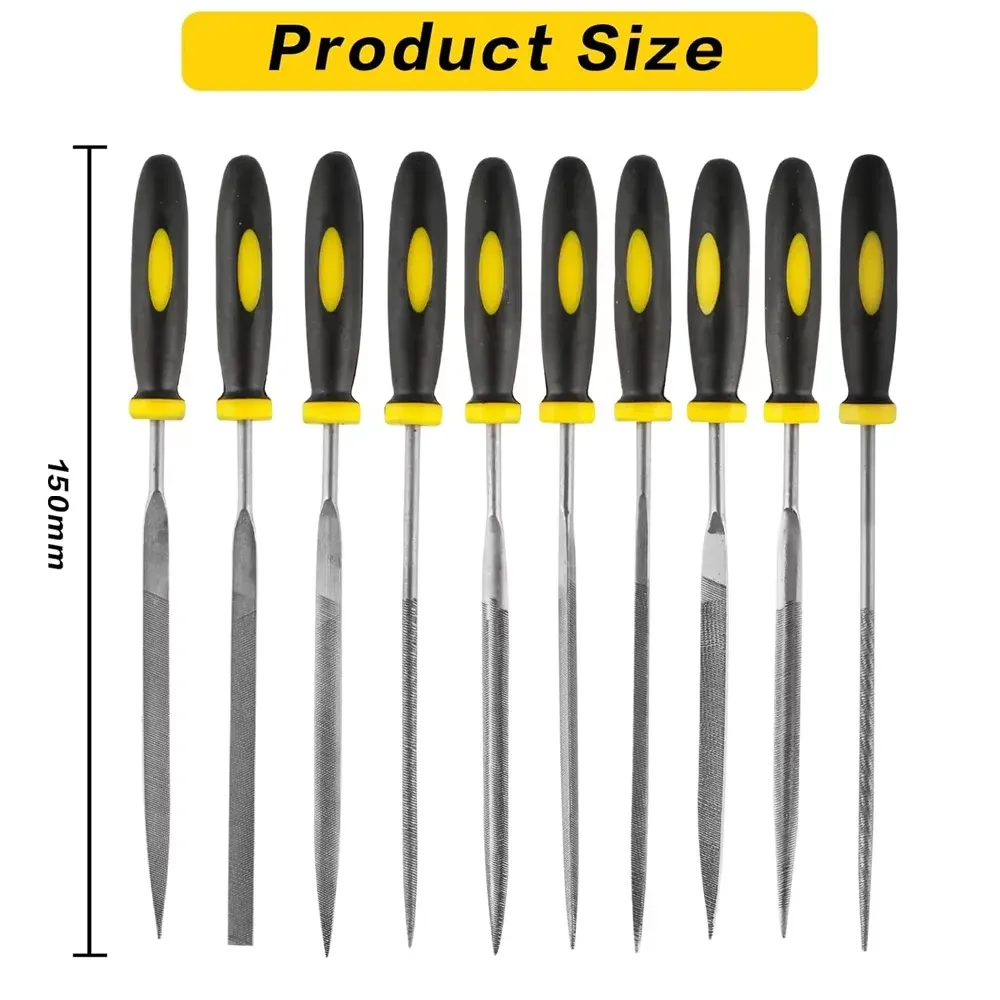 Nadelfeilen-Set 10 Stück 3x140mm Diamant Keramik Glas