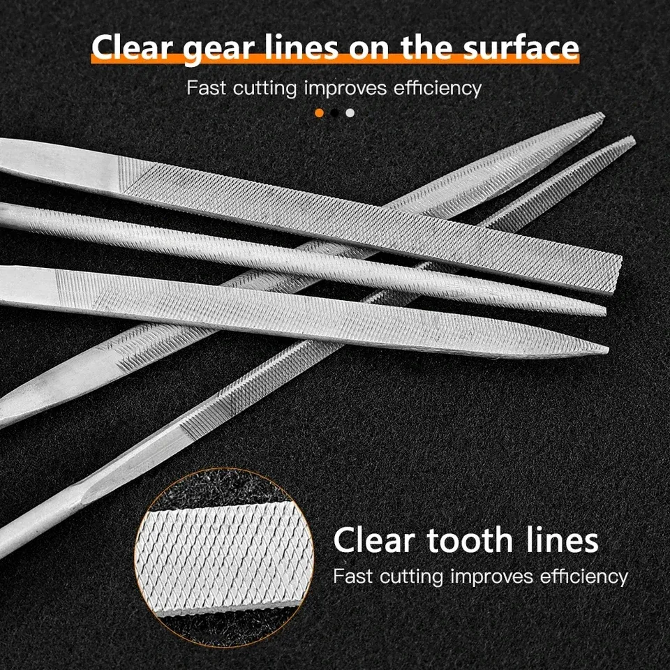 Nadelfeilen-Set 10 Stück 3x140mm Diamant Keramik Glas