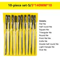 Nadelfeilen-Set 10 Stück 3x140mm Diamant Keramik Glas – Farbe Kit A