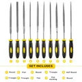 Nadelfeilen-Set 10 Stück 3x140mm Diamant Keramik Glas – Farbe Kit B