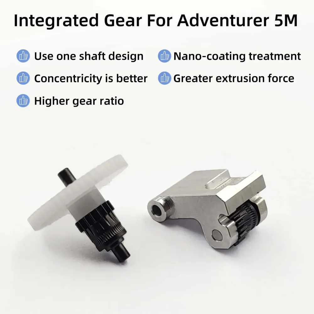 Nanobeschichtetes Extrudergetriebe für Flashforge Adventurer 5M AD5M
