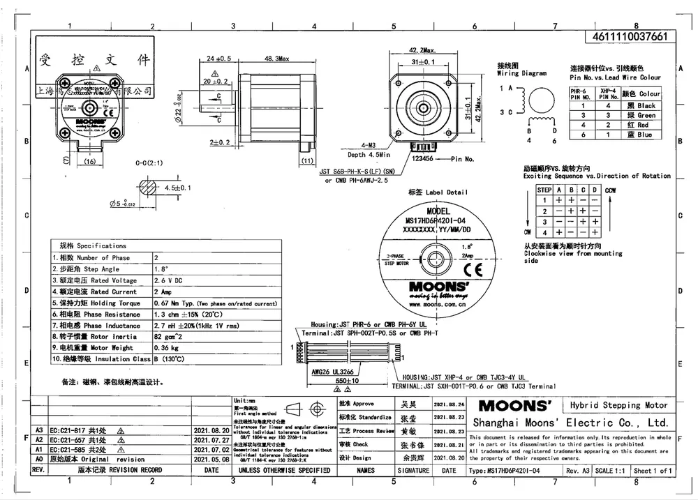 Nema14 Nema17 Schrittmotor für Voron 2.4 3D-Drucker