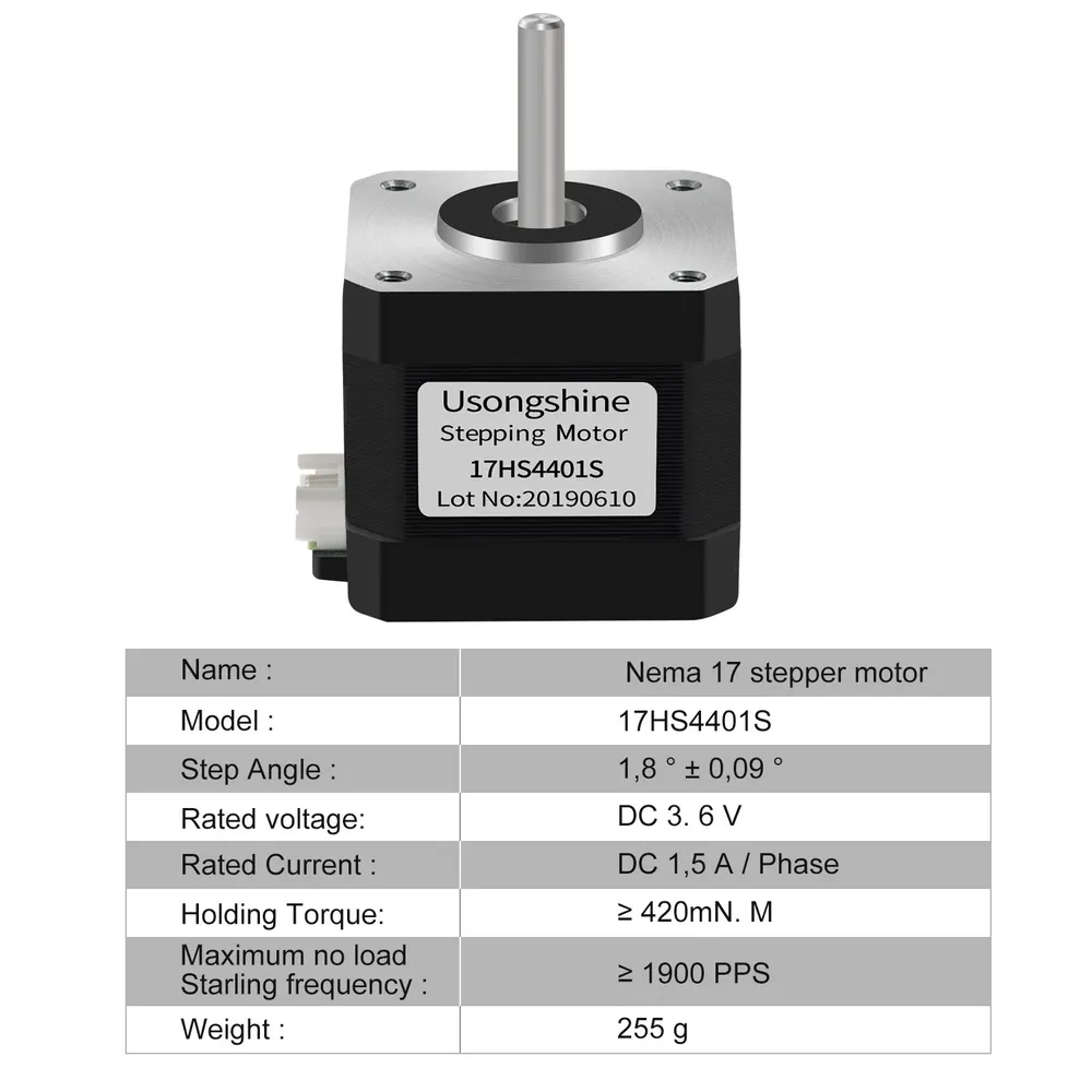 Nema17 Schrittmotor 42 Motor 1,5A für 3D-Drucker