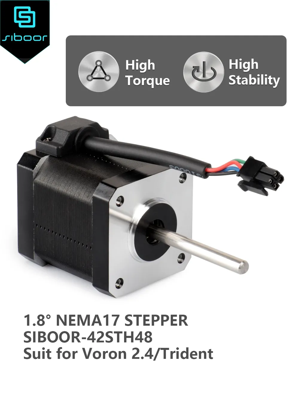 Nema17 Schrittmotor 42STH48 1,8 Grad für Voron