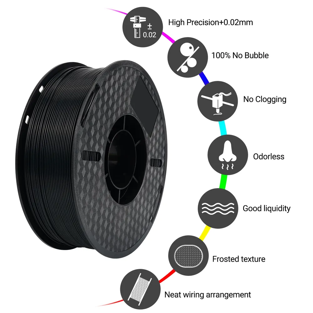 Nylon Carbonfaser Filament 1,75mm 1kg PA-CF Hitzebeständig