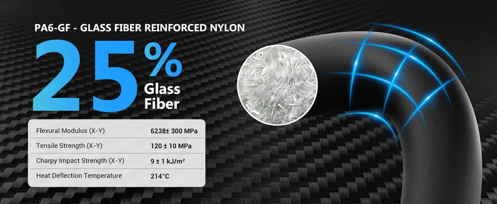 PA6-CF PA6-GF PA12-CF Filament 1,75 mm 1 kg