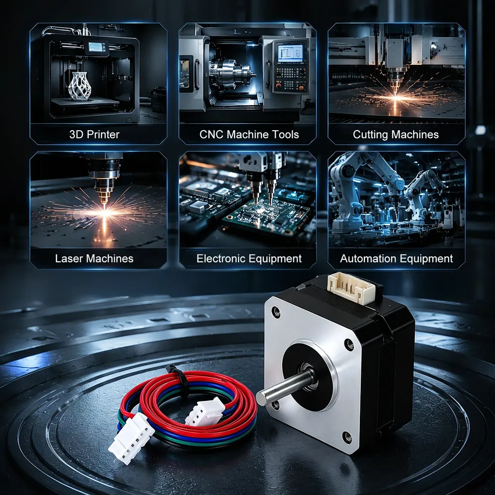 Pancake Schrittmotor Nema17 42x23mm 1,8 Grad