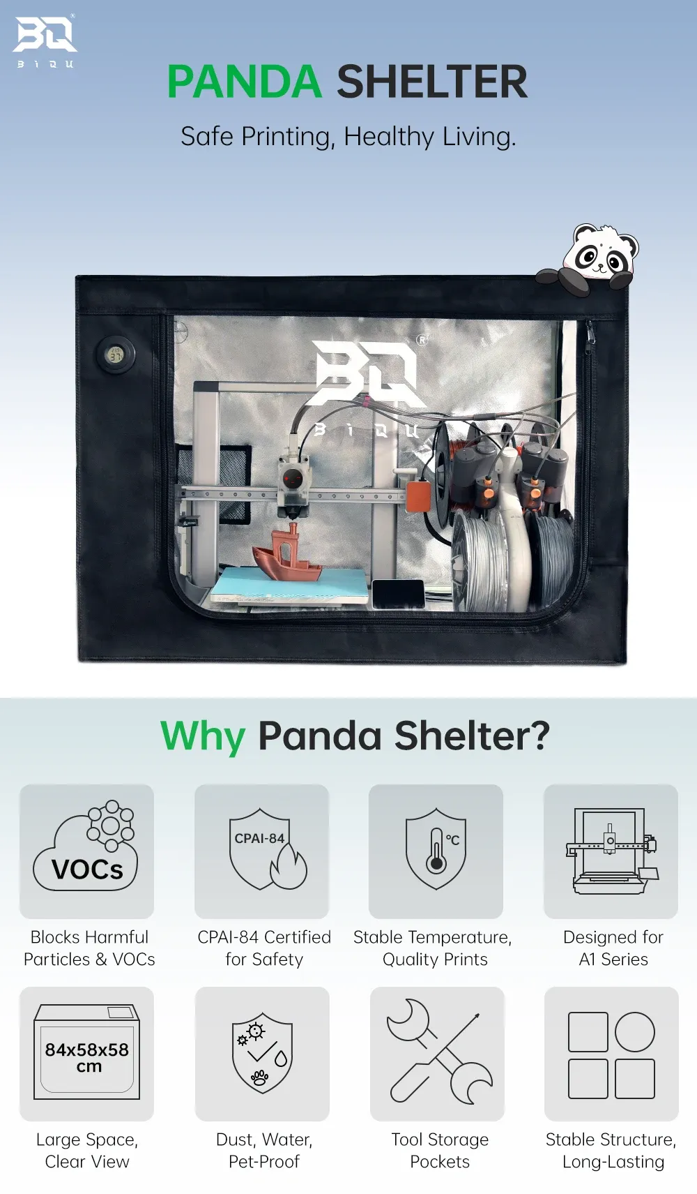 PANDA SHELTER für BambuLab A1/A1 Mini