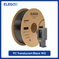 PC Filament 1,75 mm robust und langlebig 1 kg bis 4 kg – Farbe Clear Black 1KG
