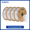PC Filament 1,75 mm robust und langlebig 1 kg bis 4 kg – Farbe Clear white 4KG