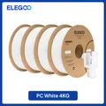 PC Filament 1,75 mm robust und langlebig 1 kg bis 4 kg – Farbe White 4KG