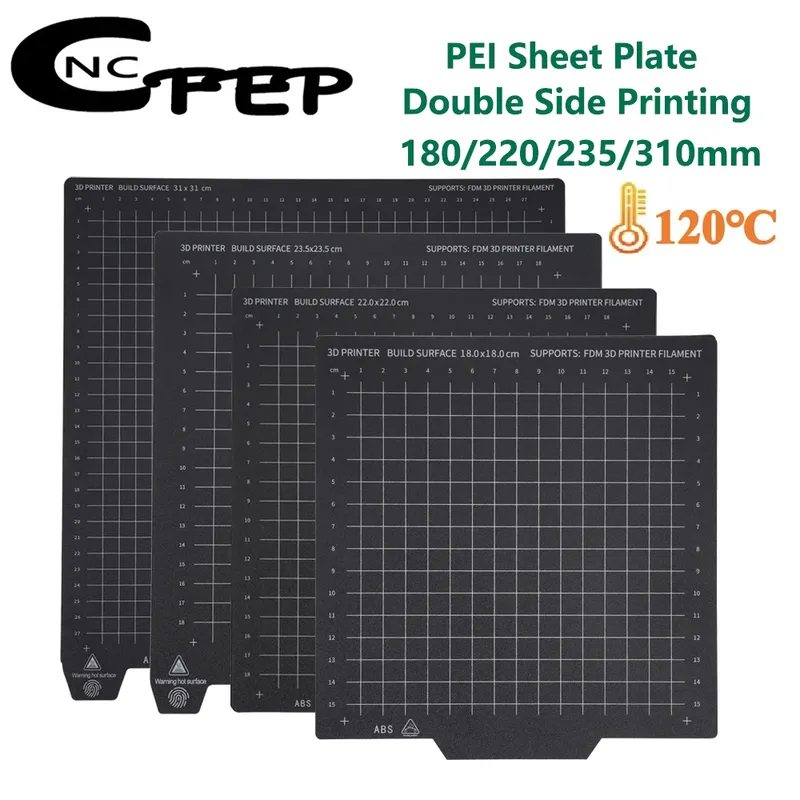 PEI Bauplatte 180mm bis 310mm doppelseitig magnetisch flexibel