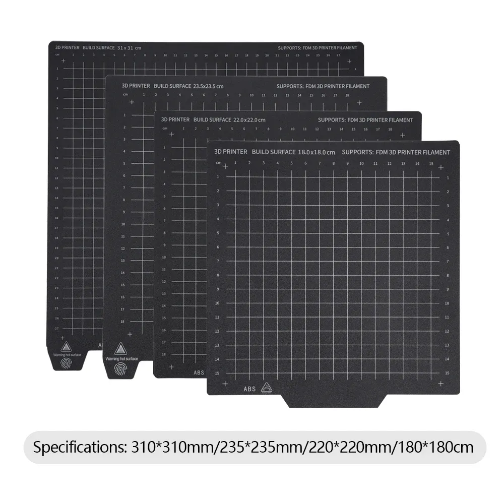 PEI Bauplatte 180mm bis 310mm doppelseitig magnetisch flexibel