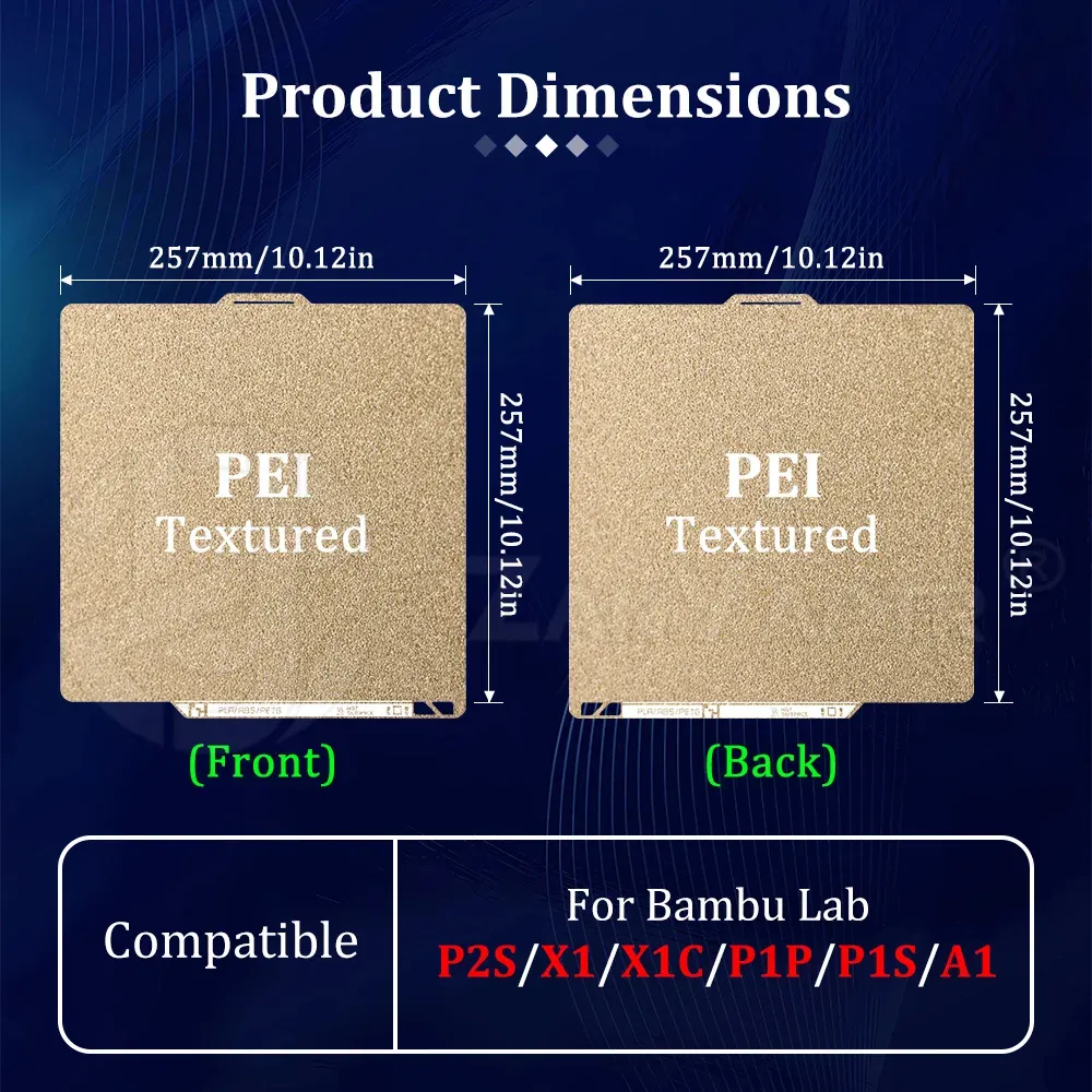 PEI-Bauplatte flexibel 257 x 257 mm