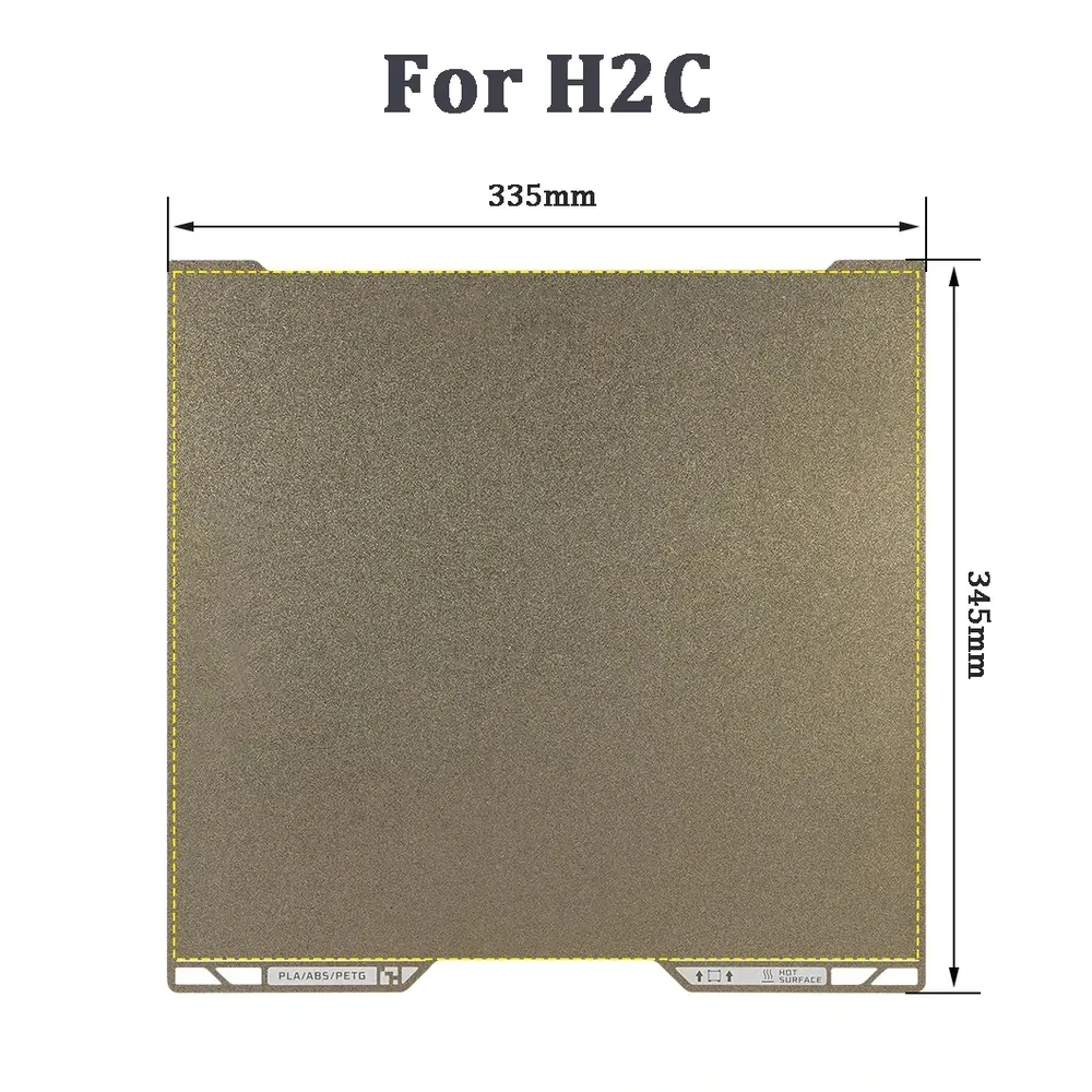 PEI Bauplatte für Bambu Lab H2D H2C doppelseitig magnetisch