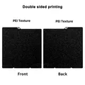PEI Blatt 264x276mm für Anycubic Kobra S1 doppelseitig – Farbe Black Texture