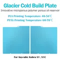 PEI Blatt 264x276mm für Anycubic Kobra S1 doppelseitig – Farbe Glacier Cold