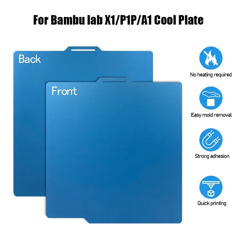PEI Druckplatte 257x257mm doppelseitig für Bambu Lab Drucker