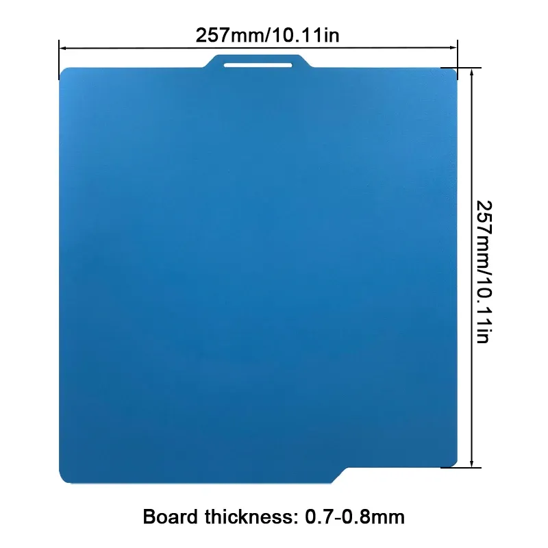 PEI Druckplatte 257x257mm doppelseitig für Bambu Lab Drucker