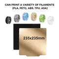 PEI Federstahlplatte 220mm bis 235mm doppelseitig magnetisch – Farbe 235x235mm B