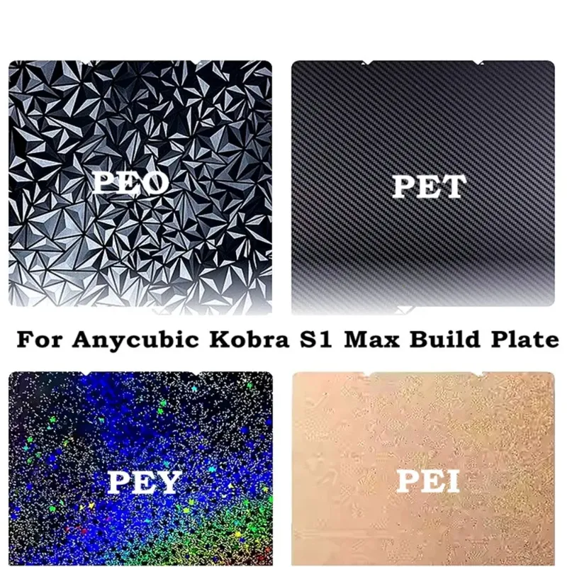 PEI Folie 360x369mm doppelseitig texturiert glatt flexibel