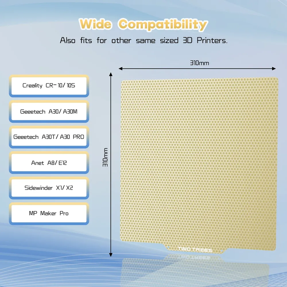 PEI Honeycomb Sheet 220mm bis 315mm für Bambu Lab Drucker