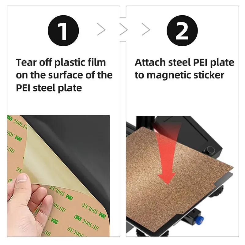 PEI Platte 160x130mm doppelseitig strukturiert magnetisch flexibel