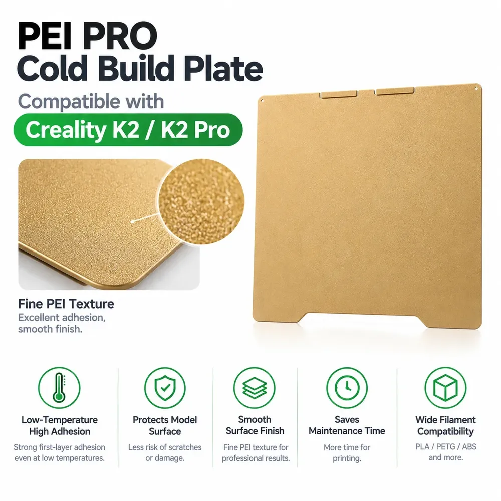 PEI PRO Kaltbauplatte 270mm bis 325mm für PLA PETG ABS
