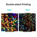 PEI Texturierte Druckplatte 266x270mm doppelseitig flexibel – Farbe Flake - Stars