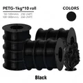 PETG Filament 1,75 mm gute Zähigkeit 1 kg 5 Rollen – Farbe 10KG Black