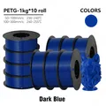 PETG Filament 1,75 mm gute Zähigkeit 1 kg 5 Rollen – Farbe 10KG Blue
