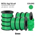 PETG Filament 1,75 mm gute Zähigkeit 1 kg 5 Rollen – Farbe 10KG Green