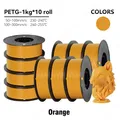 PETG Filament 1,75 mm gute Zähigkeit 1 kg 5 Rollen – Farbe 10KG Orange