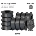 PETG Filament 1,75 mm gute Zähigkeit 1 kg 5 Rollen – Farbe 10KG Silver