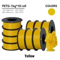 PETG Filament 1,75 mm gute Zähigkeit 1 kg 5 Rollen – Farbe 10KG Yellow