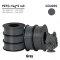 PETG Filament 1,75 mm gute Zähigkeit 1 kg 5 Rollen – Farbe 5KG Gray