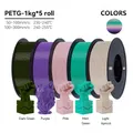 PETG Filament 1,75 mm gute Zähigkeit 1 kg 5 Rollen – Farbe 5KG Mix D