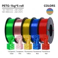 PETG Filament 1,75 mm gute Zähigkeit 1 kg 5 Rollen – Farbe 5KG Mix E