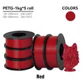 PETG Filament 1,75 mm gute Zähigkeit 1 kg 5 Rollen – Farbe 5KG Red