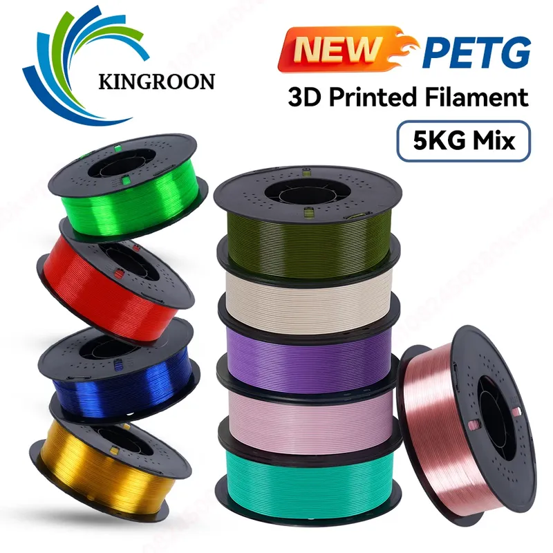 PETG Filament 1,75 mm gute Zähigkeit 1 kg 5 Rollen