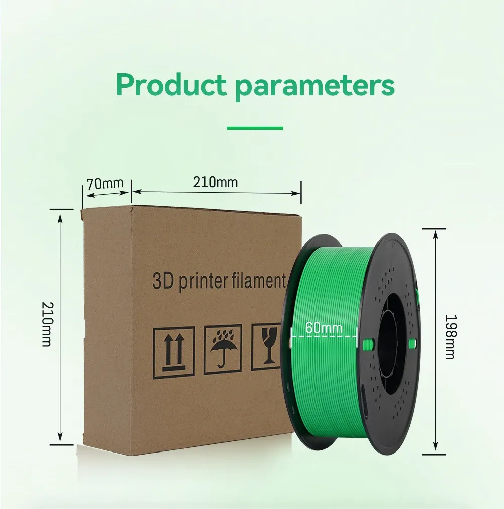 PETG Filament 1,75 mm gute Zähigkeit 1 kg 5 Rollen
