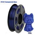 PETG Filament 1,75 mm transparent starke Zähigkeit 200 g bis 1 kg – Farbe Blue 200g