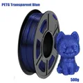 PETG Filament 1,75 mm transparent starke Zähigkeit 200 g bis 1 kg – Farbe Blue 500g