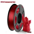 PETG Filament 1,75 mm transparent starke Zähigkeit 200 g bis 1 kg – Farbe Red 1000g